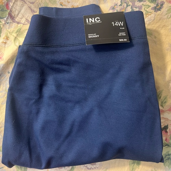 INC International Concepts Pants - INC International Concepts Navy Skinny Pants